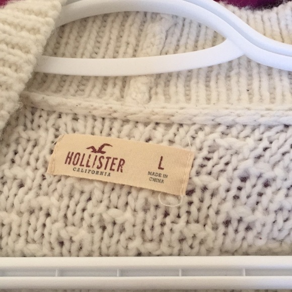 Hollister knit cardigan cream size large - Picture 3 of 3